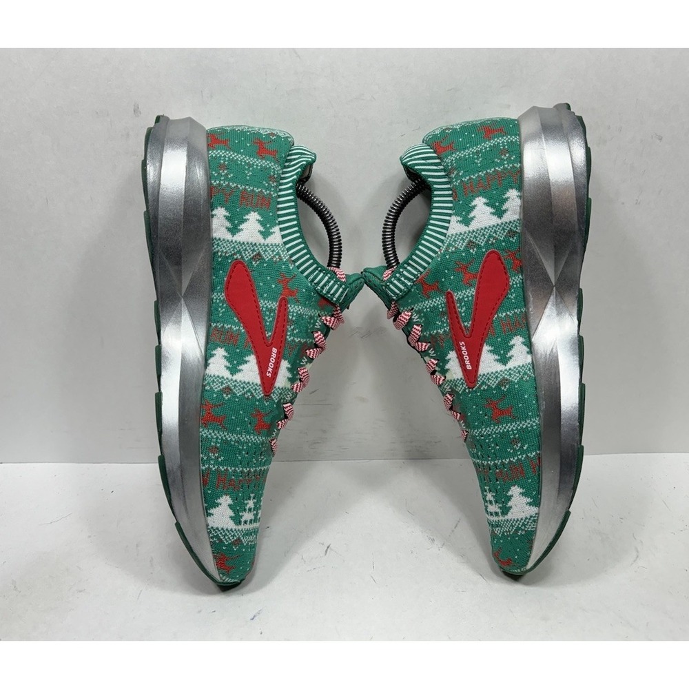 Brooks Levitate 2 Ugly Christmas Sweater Running Shoes Men's Sz‎ 8.5 1102901D322 - Picture 5 of 8